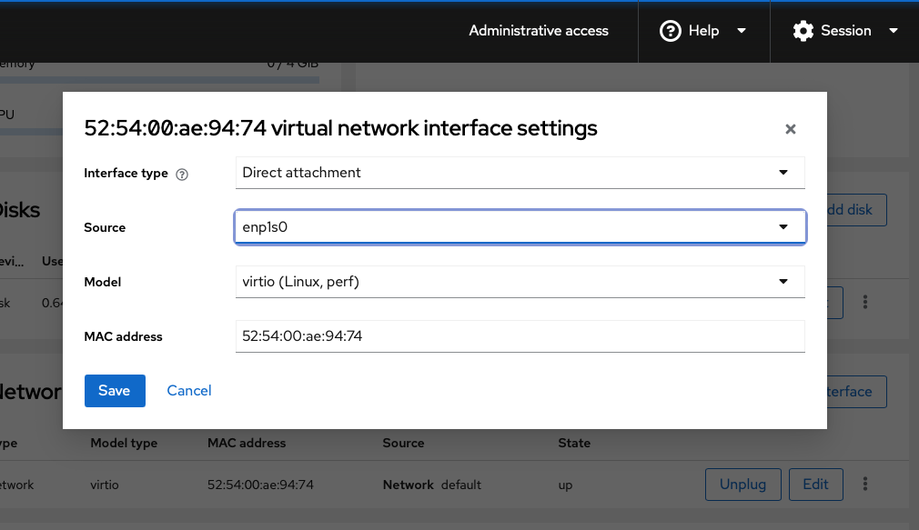 Network re-configuration