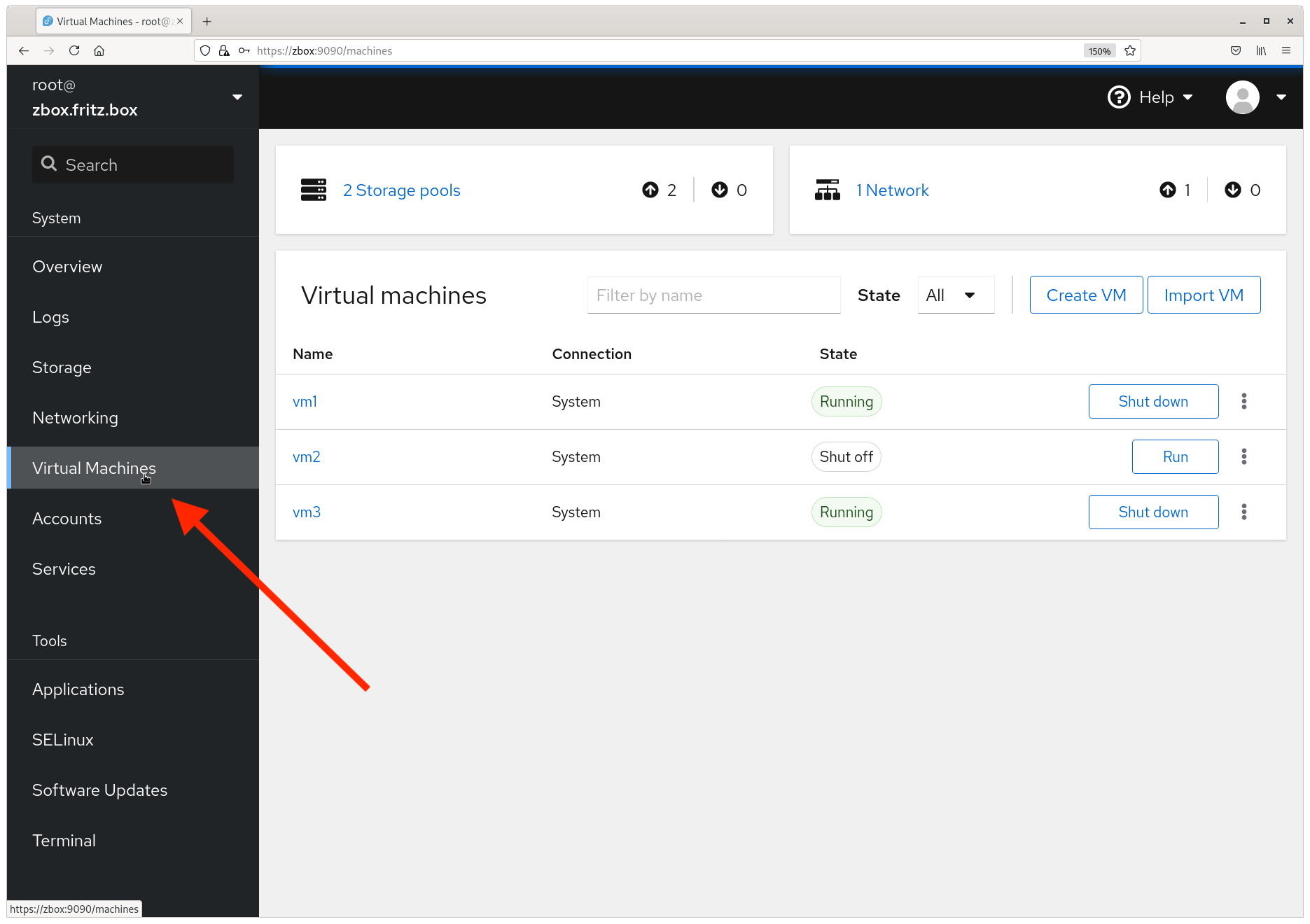 Cockpit Virtual Machines Overview