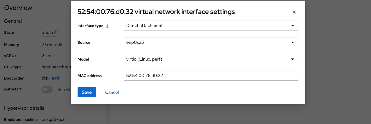 Cockpit `__Virtual ethernet configuration form__`