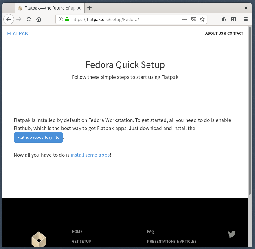 sfg flathub fedora