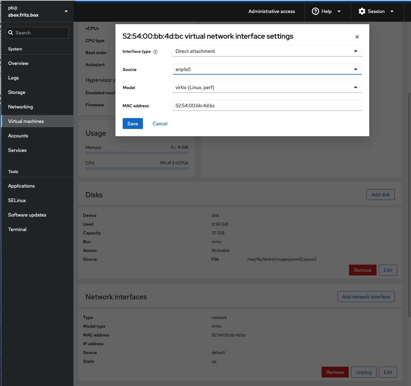 Network re-configuration