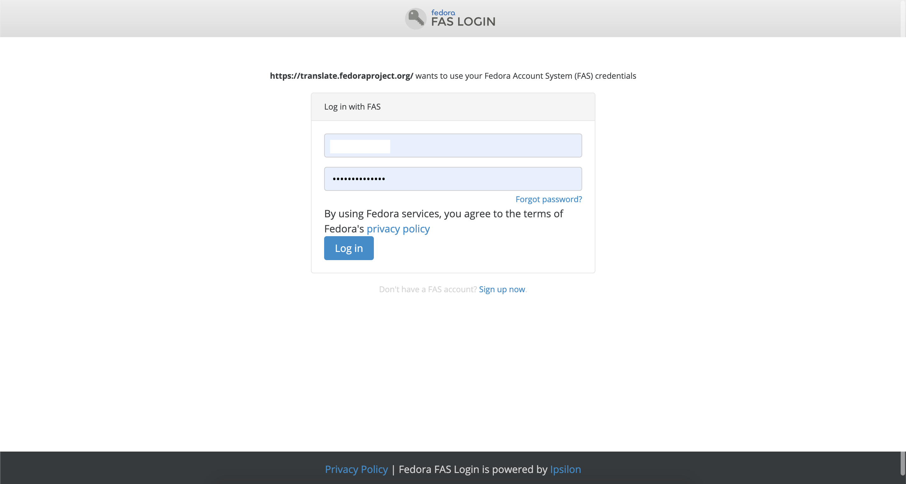 Login redirect fas