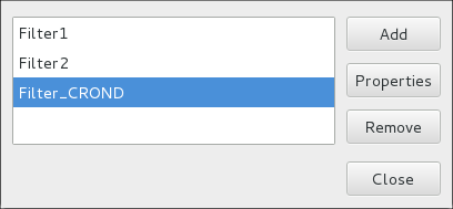 System Log - Filters